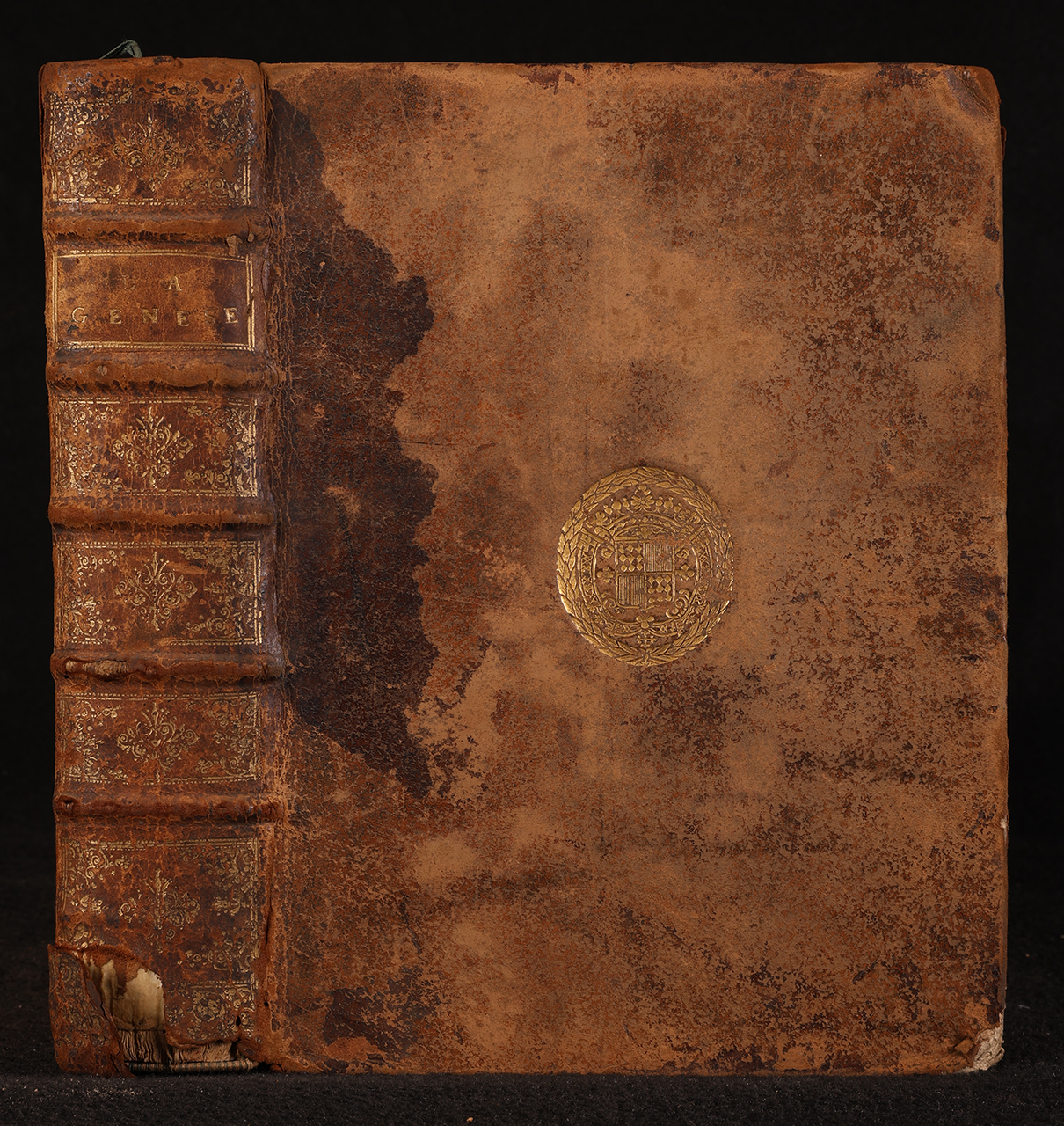 legatura piena - alle armi, opera isolata - ambito italiano (prima metà XVIII)