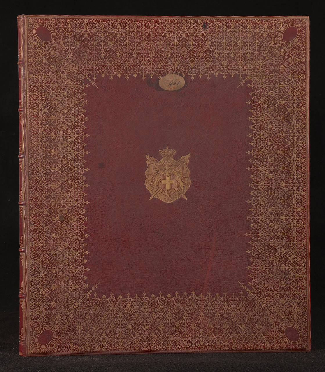 legatura piena - alle armi, opera isolata - ambito piemontese (seconda metà XIX)