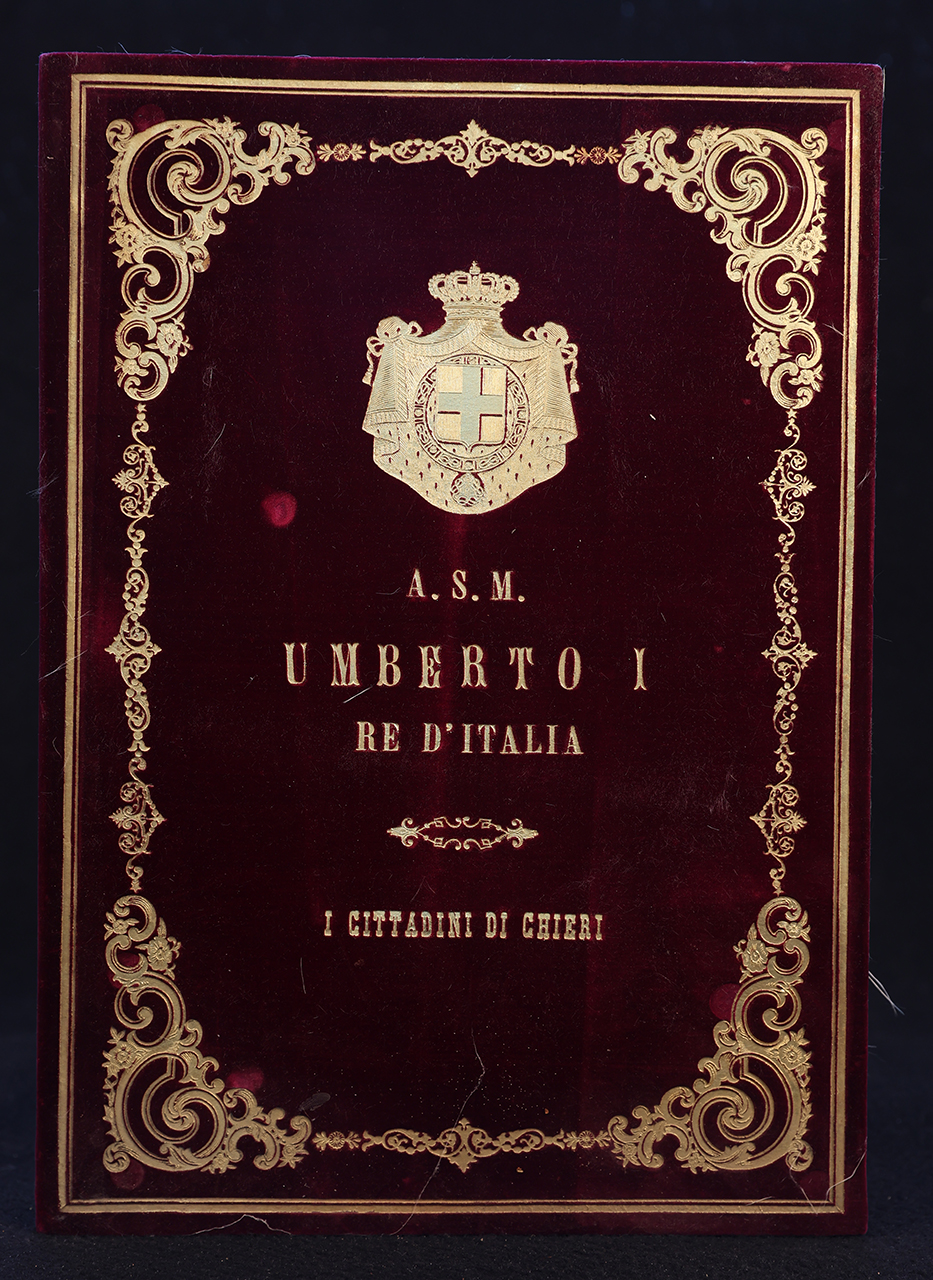 legatura piena - alle armi, opera isolata - ambito piemontese (ultimo quarto XIX)