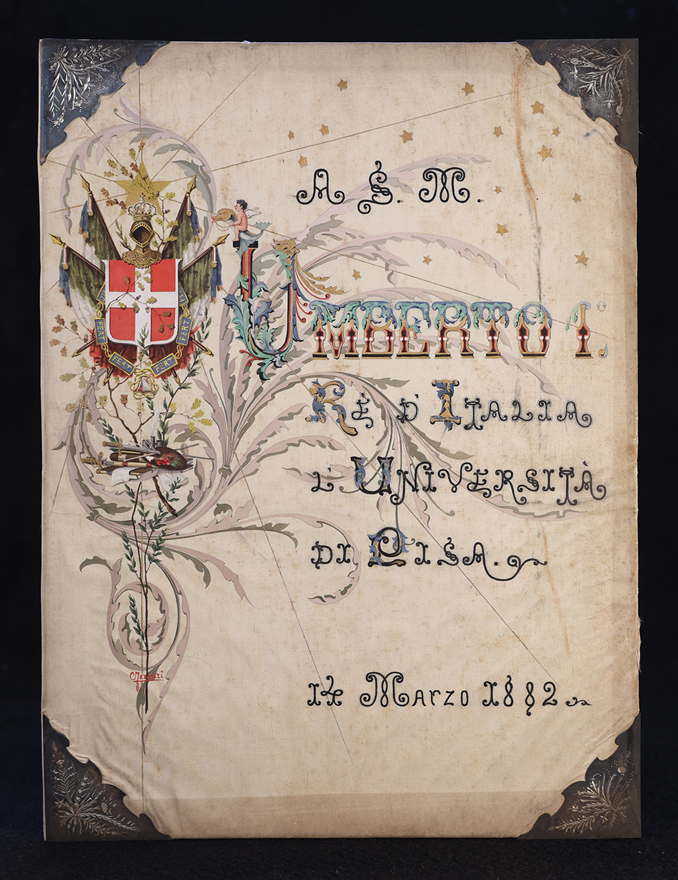 legatura piena - alle armi, opera isolata - ambito italiano (ultimo quarto XIX)