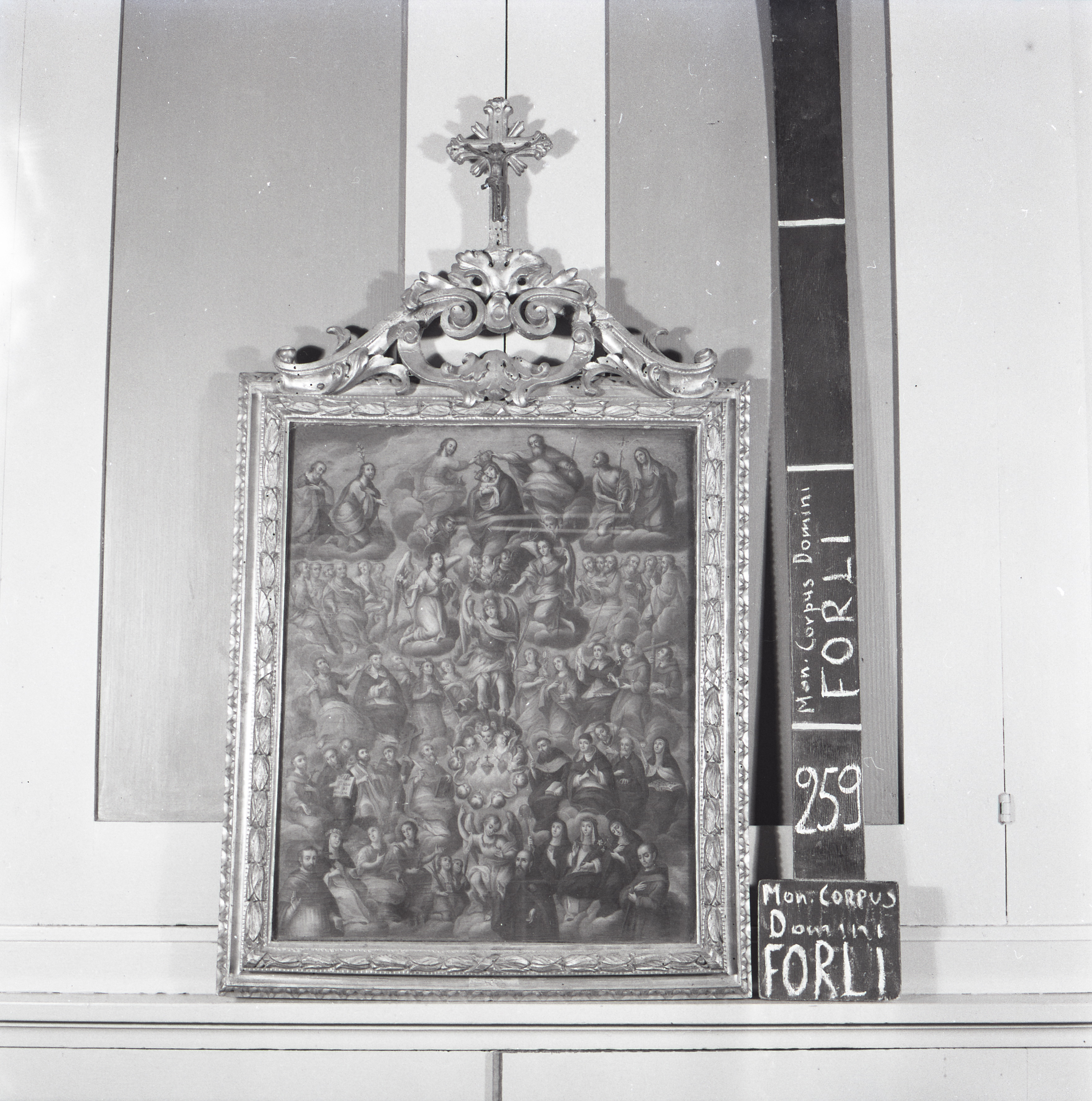 Incoronazione della Vergine e santi (dipinto, opera isolata) - ambito romagnolo (prima metà XIX)