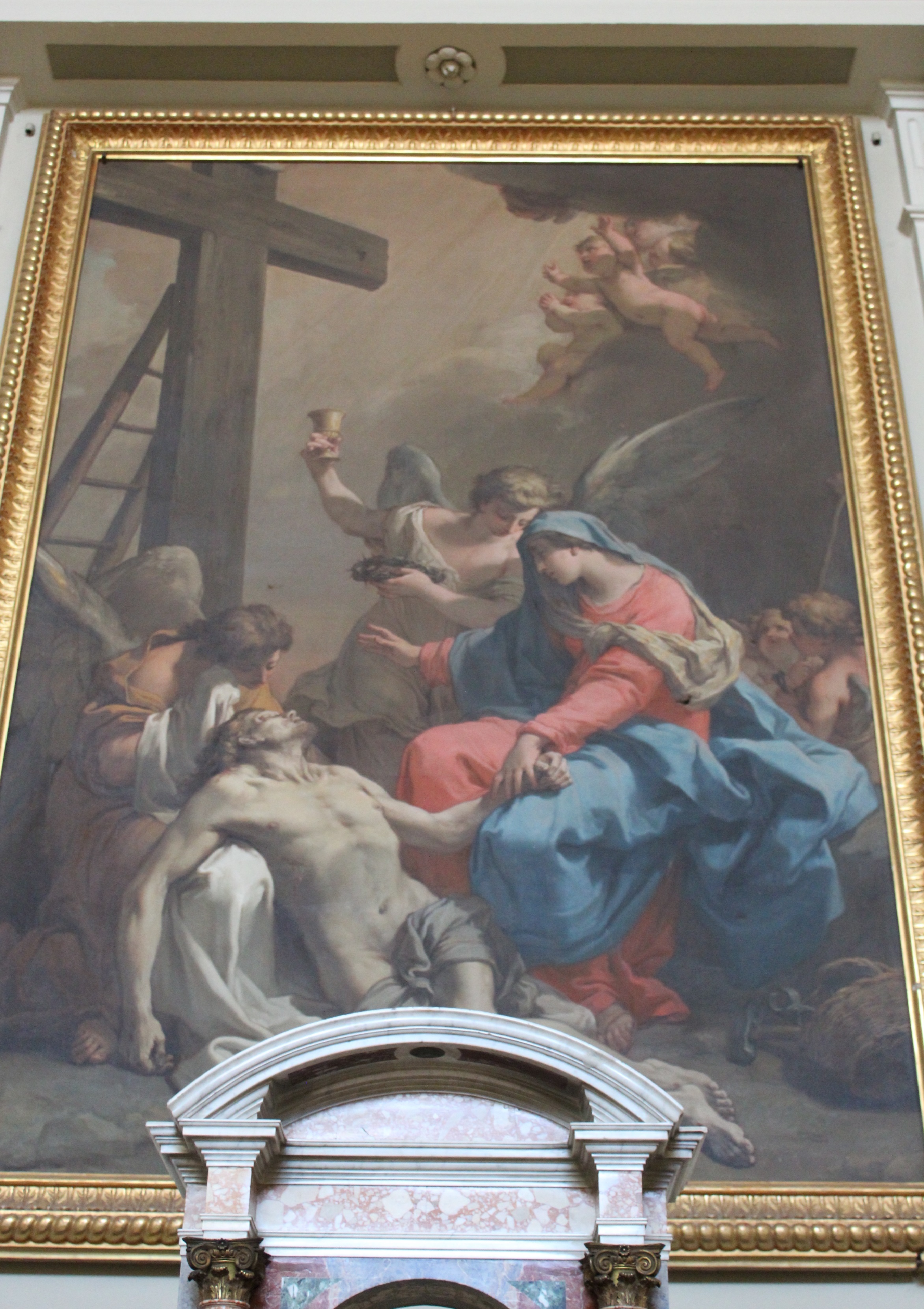 Compianto su Cristo morto (dipinto, opera isolata) di Gandolfi Gaetano (fine XVIII)