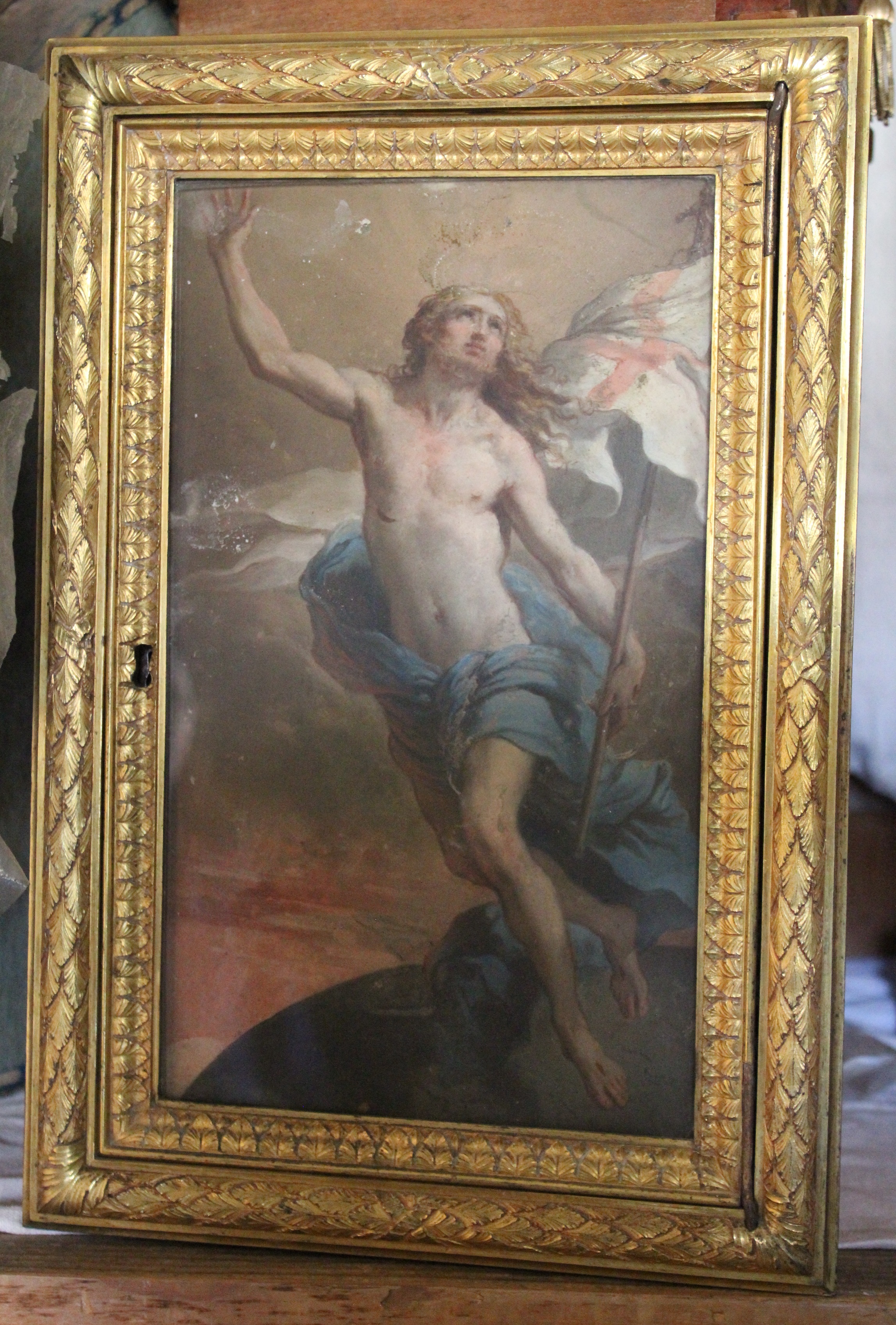 Cristo Salvator Mundi (sportello di tabernacolo, opera isolata) di Gandolfi Gaetano (fine XVIII)