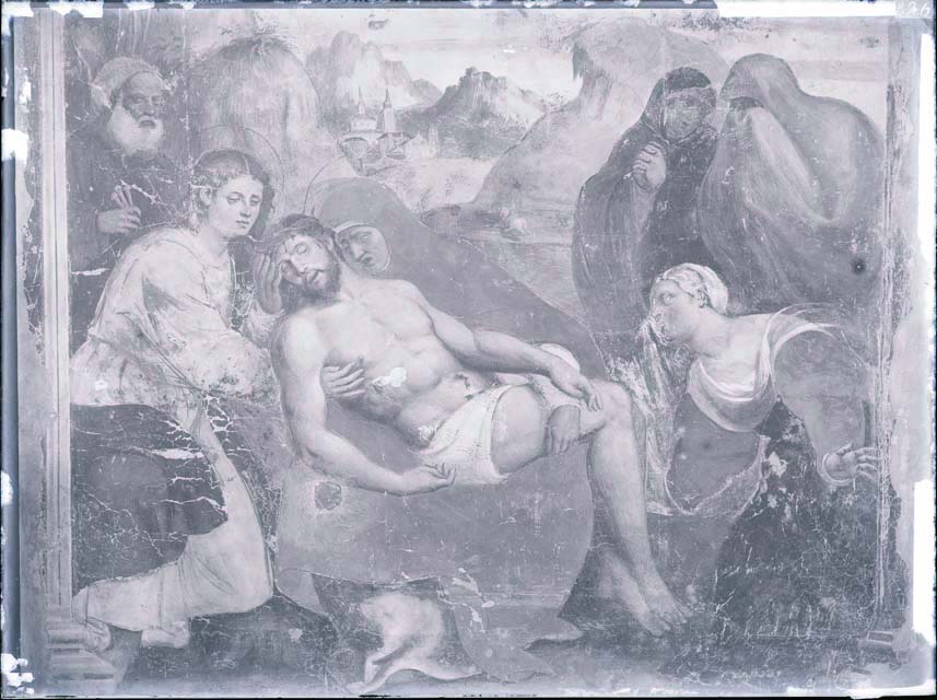 Edifici religiosi: chiesa, Ognissanti; Bagnarola (negativo) di Amalteo Pomponio, Gabinetto Fot. Soprintendenza ai Monumenti di Venezia (inizio XX)