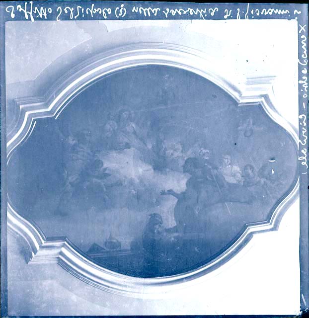 Interno: sagrestia, soffitto (negativo) di Zugno Francesco, Canal Giovanni Battista (Attr), Ongaro, Massimiliano (inizio XX)