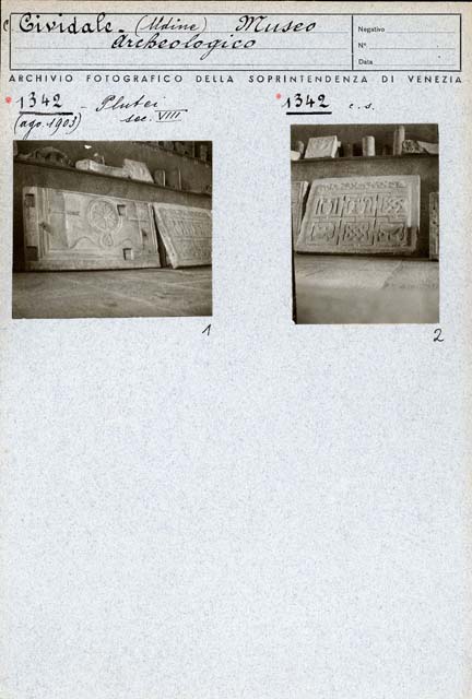 Edifici urbani: palazzo, Pretorio, Museo Archeologico Nazionale; Cividale del Friuli (positivo) di Gabinetto Fot. Soprintendenza ai Monumenti di Venezia, Ongaro, Massimiliano (inizio XX)