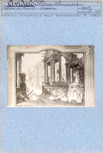 Edifici urbani: palazzo, Brosadola; Cividale del Friuli (positivo) di Chiarottini Francesco, Gabinetto Fot. Soprintendenza ai Monumenti di Venezia (primo quarto XX)
