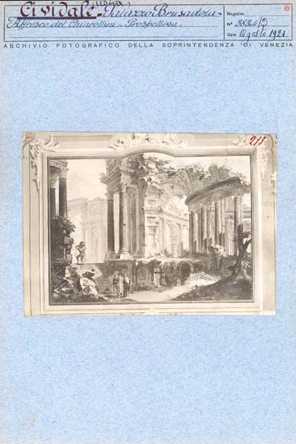 Edifici urbani: palazzo, Brosadola; Cividale del Friuli (positivo) di Chiarottini Francesco, Gabinetto Fot. Soprintendenza ai Monumenti di Venezia (primo quarto XX)