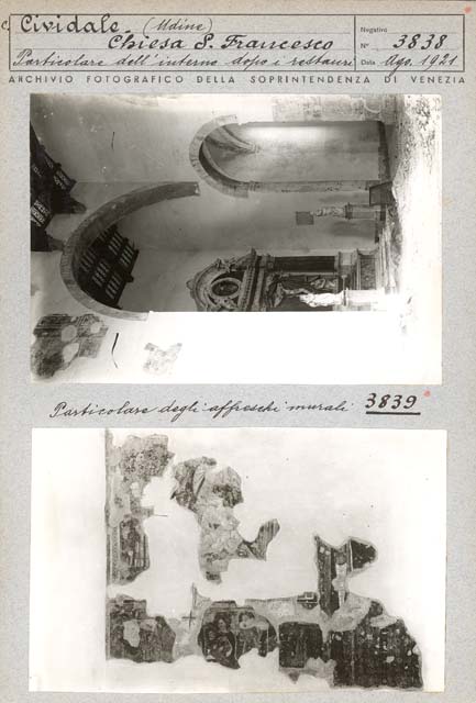 Interno (positivo) di Gabinetto Fot. Soprintendenza ai Monumenti di Venezia (primo quarto XX)