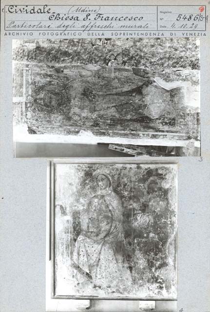 Edifici religiosi: chiesa, San Francesco; Cividale del Friuli (positivo) di Gabinetto Fot. Soprintendenza ai Monumenti di Venezia (secondo quarto XX)