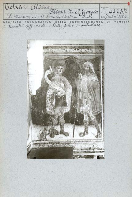 Edifici religiosi: chiesa, San Giorgio; Enemonzo, Colza (positivo) di Fuluto Pietro, Gabinetto Fot. Soprintendenza ai Monumenti di Venezia, Caprioli, Giovanni (primo quarto XX)