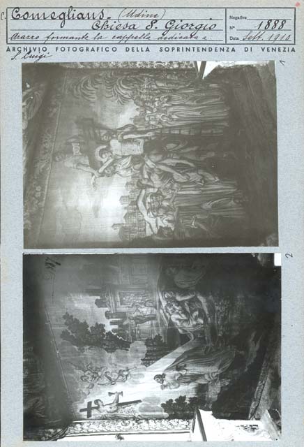 Edifici religiosi: chiesa, San Giorgio; Comeglians (positivo) di Caprioli, Giovanni, Gabinetto Fot. Soprintendenza ai Monumenti di Venezia - Ambito italiano (inizio XX)