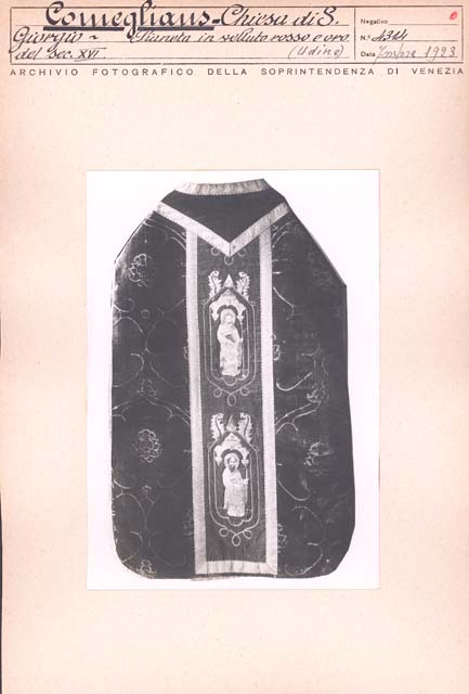 Edifici religiosi: chiesa, San Giorgio; Comeglians (positivo) di Gabinetto Fot. Soprintendenza ai Monumenti di Venezia, Caprioli, Giovanni (primo quarto XX)