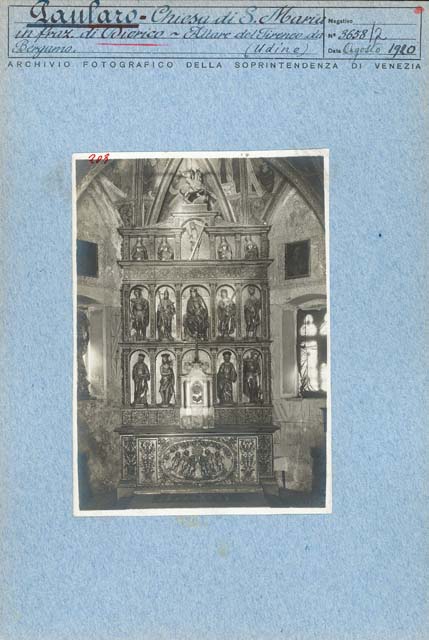 Documentazione storico artistica: sec. XVI, altare; Antonio Tironi (positivo) di Tironi Antonio, Gabinetto Fot. Soprintendenza ai Monumenti di Venezia, Caprioli, Giovanni (primo quarto XX)