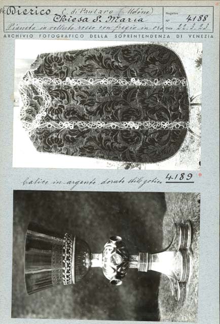 Edifici religiosi: chiesa, S. Maria Maggiore; Dierico (positivo) di Gabinetto Fot. Soprintendenza ai Monumenti di Venezia, Caprioli, Giovanni (primo quarto XX)