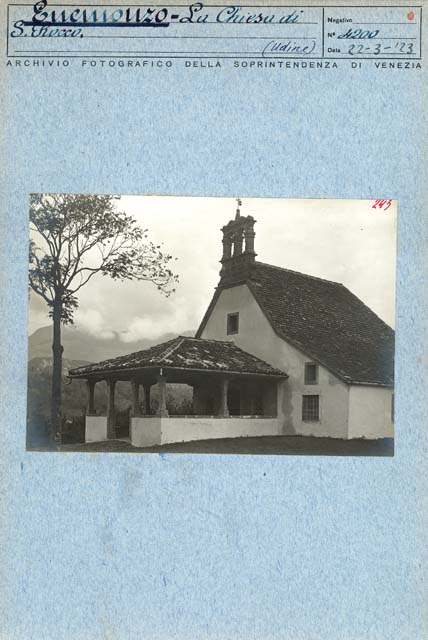 Edifici religiosi: chiesa, San Rocco; Enemonzo (positivo) di Gabinetto Fot. Soprintendenza ai Monumenti di Venezia, Caprioli, Giovanni (primo quarto XX)