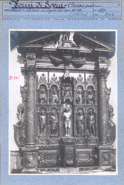 Interno: cappella della Beata Vergine (positivo) di Comuzzo Gerolamo, Battigelli, Ernesto, Gabinetto Fot. Soprintendenza ai Monumenti di Venezia (inizio XX)