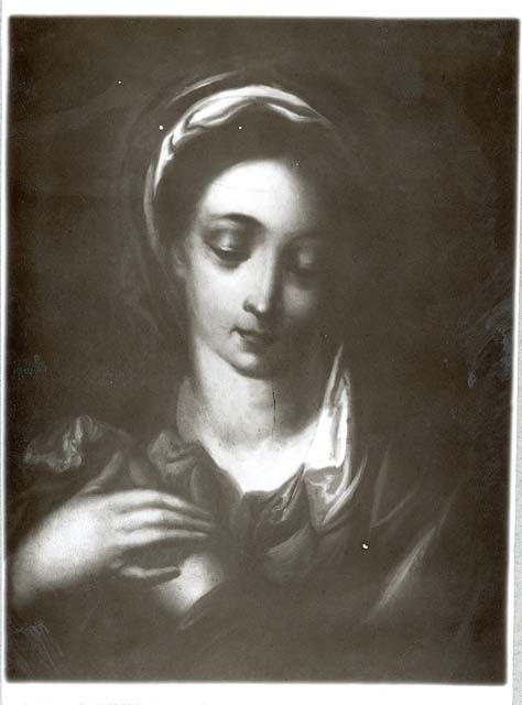 Documentazione storico artistica: sec. XIX, dipinto, Madonna; ambito carnico (positivo) di Battigelli, Ernesto, Gabinetto Fot. Soprintendenza ai Monumenti di Venezia - Ambito carnico (inizio XX)