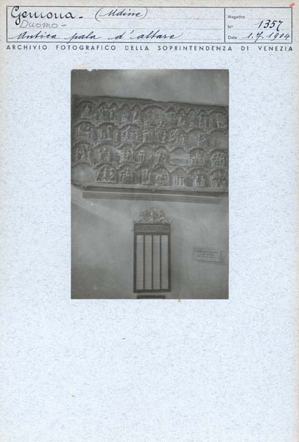 Interno: parete sinistra (positivo) di Moranzone Andrea, Gabinetto Fot. Soprintendenza ai Monumenti di Venezia, Ongaro, Massimiliano (inizio XX)