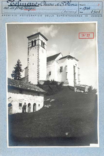 Edifici religiosi: sec. XIV, chiesa, San Floriano; canonica; Illegio (positivo) di Mioni Domenico detto Domenico da Tolmezzo, Battigelli, Ernesto, Gabinetto Fot. Soprintendenza ai Monumenti di Venezia (inizio XX)