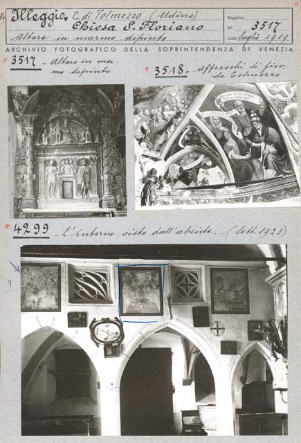 Documentazione storico artistica: sec. XVII, affresco, Storie della vita di San Leonardo; ambito friulano (positivo) di Gabinetto Fot. Soprintendenza ai Monumenti di Venezia, Caprioli, Giovanni - Ambito friulano (primo quarto XX)
