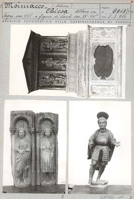 Edifici religiosi: chiesa, S. Maria Assunta; Moimacco (positivo) di Gabinetto Fot. Soprintendenza ai Monumenti di Venezia (primo quarto XX)