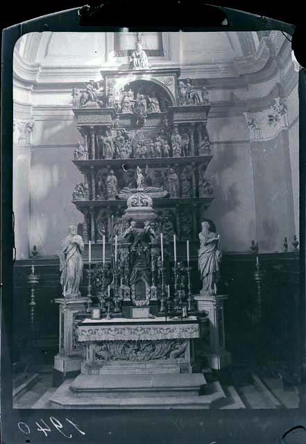 Edifici religiosi: chiesa, Santissima Trinità; Mortegliano (negativo) di Martini Giovanni, Ongaro, Massimiliano (inizio XX)