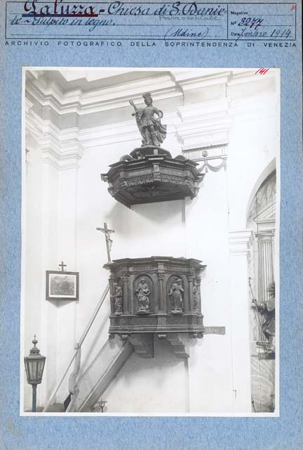 Edifici religiosi: chiesa, San Daniele; Paluzza (positivo) di Gabinetto Fot. Soprintendenza ai Monumenti di Venezia (prima metà XX)
