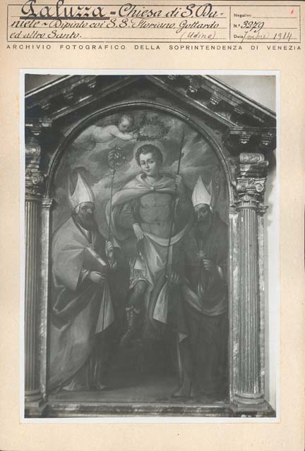 Documentazione storico artistica: sec. XVII, altare di San Floriano o Gottardo; ambito friulano (positivo) di Gabinetto Fot. Soprintendenza ai Monumenti di Venezia - Ambito friulano, Ambito oltrealpino (prima metà XX)