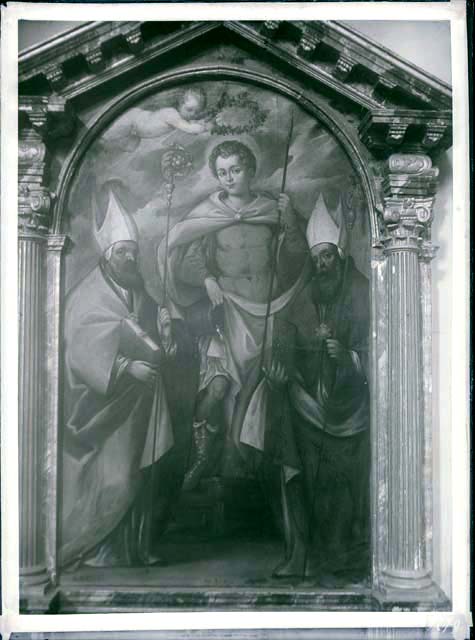 Documentazione storico artistica: sec. XVII, altare di San Floriano o Gottardo; ambito friulano (negativo) di Gabinetto Fot. Soprintendenza ai Monumenti di Venezia - Ambito friulano, Ambito oltrealpino (prima metà XX)