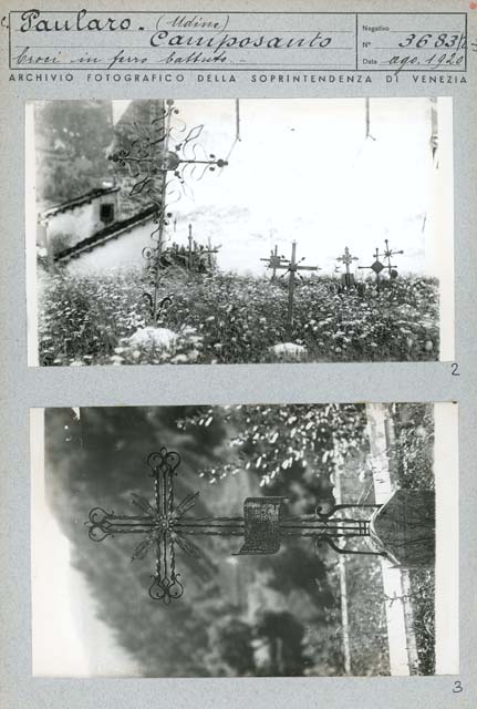 Documentazione storico artistica: croce in ferro (positivo) di Caprioli, Giovanni (prima metà XX)