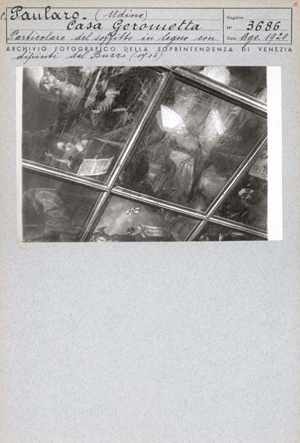Edifici rurali: casa, Gerometta; Paularo (positivo) di Caprioli, Giovanni (prima metà XX)