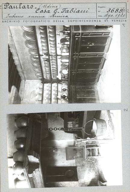 Interno: credenza; piatti; lumi (positivo) di Caprioli, Giovanni (prima metà XX)