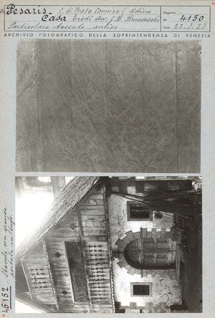 Edifici rurali: casa, Bruseschi; Pesariis (positivo) di Caprioli, Giovanni (prima metà XX)