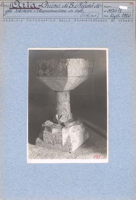 Edifici religiosi: sec. XIV, chiesa, San Nicolò degli Arzeri; Arta Terme, Arzeri (positivo) di Caprioli, Giovanni (prima metà XX)