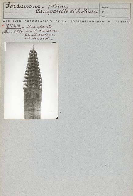 Edifici religiosi: chiesa, San Marco; Pordenone (positivo) di Gabinetto Fot. Soprintendenza ai Monumenti di Venezia (prima metà XX)