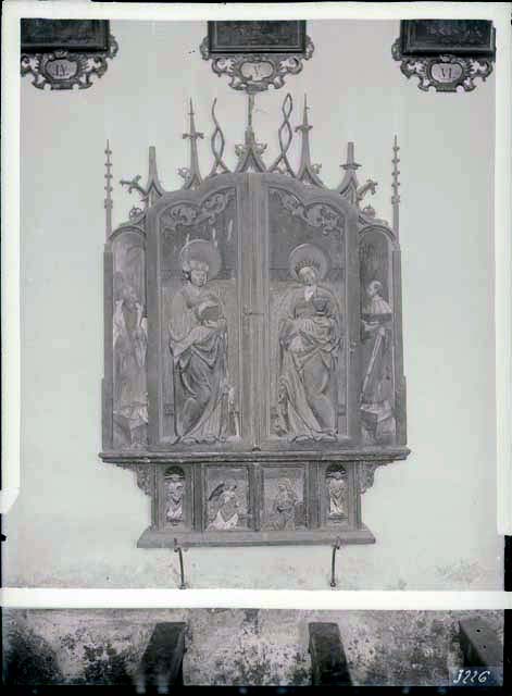 Documentazione storico artistica: ancona a portelle (negativo) di Gabinetto Fot. Soprintendenza ai Monumenti di Venezia (prima metà XX)