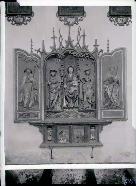 Documentazione storico artistica: ancona a portelle (negativo) di Gabinetto Fot. Soprintendenza ai Monumenti di Venezia (prima metà XX)