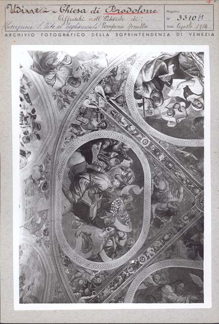 Documentazione storico artistica: sec. XVI, affresco, Sibille con Profeti; Amalteo Pomponio (positivo) di Amalteo Pomponio, Gabinetto Fot. Soprintendenza ai Monumenti di Venezia (primo quarto XX)