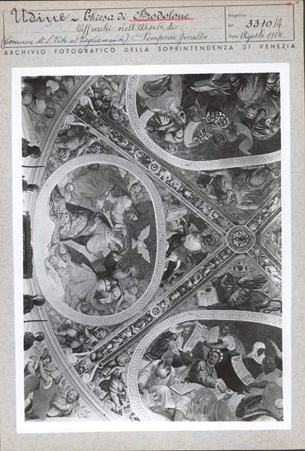 Interno: abside, volta (positivo) di Amalteo Pomponio, Gabinetto Fot. Soprintendenza ai Monumenti di Venezia (primo quarto XX)