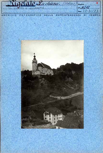 Edifici religiosi: chiesa, San filippo e San Giacomo; Rigolato (positivo) di Caprioli, Giovanni (prima metà XX)