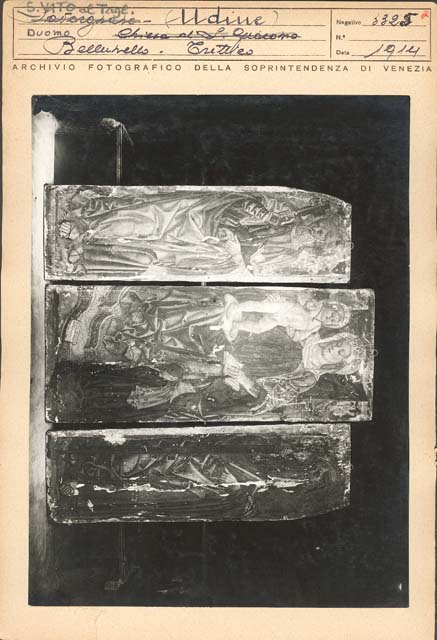 Interno: navata, parete sinistra (positivo) di Andrea di Bertolotto detto Andrea Bellunello, Gabinetto Fot. Soprintendenza ai Monumenti di Venezia (prima metà XX)