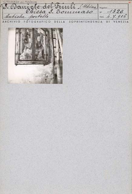 Edifici religiosi: chiesa, San Giovanni Battista; Majano, San Tomaso (positivo) di Ongaro, Massimiliano (prima metà XX)