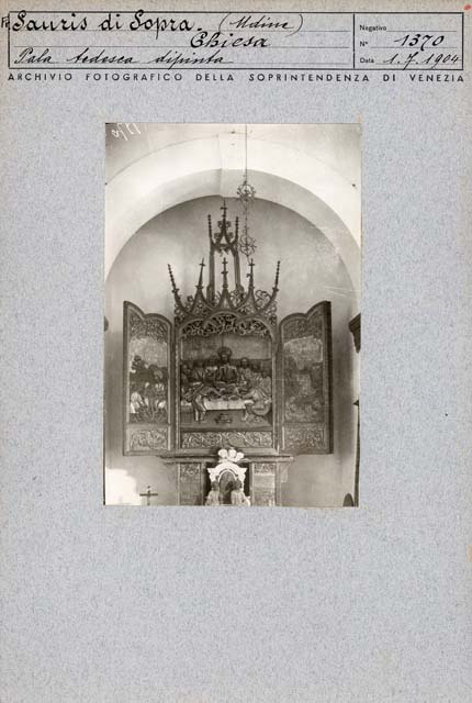 Documentazione storico artistica: sec. XVI, altare a portelle; Parth Michael (positivo) di Parth Michael, Ongaro, Massimiliano (prima metà XX)