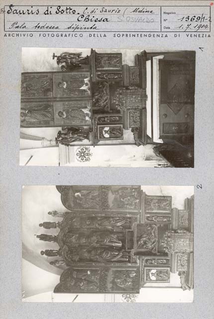 Edifici religiosi: chiesa, Sant'Osavaldo; Sauris di Sotto (positivo) di Ongaro, Massimiliano (prima metà XX)