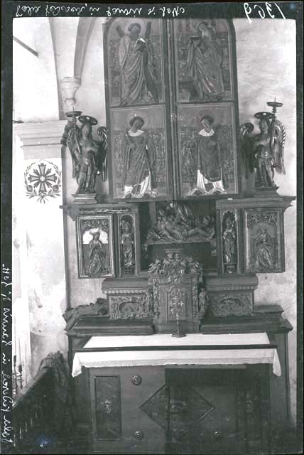 Edifici religiosi: chiesa, Sant'Osavaldo; Sauris di Sotto (negativo) di Ongaro, Massimiliano (prima metà XX)