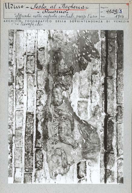 Interno: presbiterio (positivo) di Gabinetto Fot. Soprintendenza ai Monumenti di Venezia (prima metà XX)