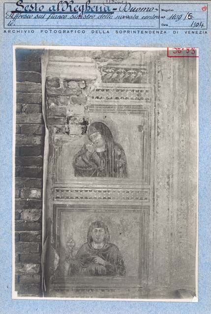 Restauri dei primi anni del '900: messa in luce (positivo) di Gabinetto Fot. Soprintendenza ai Monumenti di Venezia (prima metà XX)