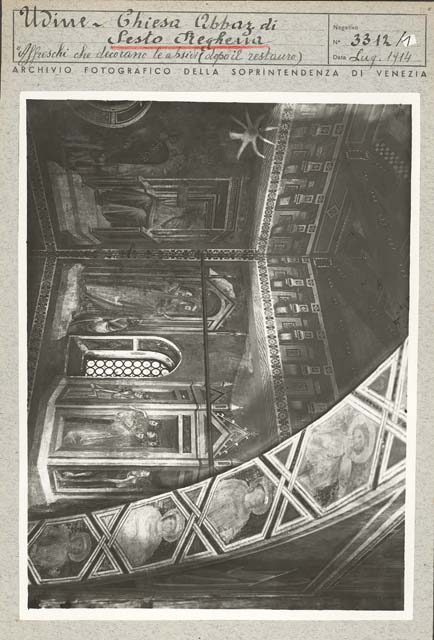 Edifici religiosi: abbazia, Santa Maria in Sylvis; Sesto al Reghena (positivo) di Gabinetto Fot. Soprintendenza ai Monumenti di Venezia (prima metà XX)