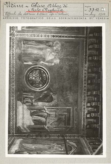 Interno: presbiterio (positivo) di Gabinetto Fot. Soprintendenza ai Monumenti di Venezia (prima metà XX)